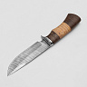 Нож Сокол (Дамасская сталь, Венге, Береста) 3