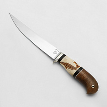 Нож Филейный средний (95Х18, Рог лося, Скрим шоу)