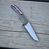 Нож складной "Реликт" (х12мф тигельной плавки, обкладки - карбон) 1