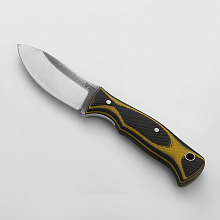 Нож Круглыш (N690, микарта, насечка, ножны - кайдекс)