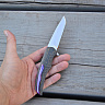 Нож складной "Реликт" (х12мф тигельной плавки, обкладки - карбон) 4