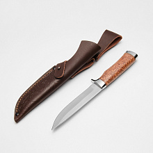 Нож Соболь (M390, Карельская береза, Мельхиор)