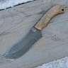 Нож туристический Ковбой (Дамасская сталь, ц/м, обкладки из ореха) 2