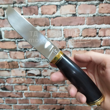 Нож Бекас (110Х18, Граб, Латунь)