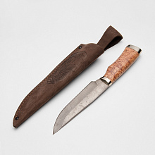 Нож Медведь (Vanadis 10, Карельская береза, Мельхиор)