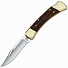 Складной нож Buck 110 Hunter, сталь 420HC, рукоять дерево и латунь (0110BRS) 1