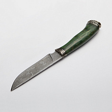 Нож Тигр-2 (D2, Карельская береза, Мельхиор)
