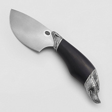 Нож Лис 2 (Булатная сталь, Дерево, Белый металл)