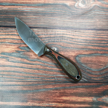 Нож Каспер РВС (Сталь N690, рукоять - микарта брезент, красный, черный)