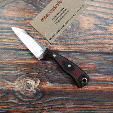 Нож "Джим" (N690, микарта, насечка, ножны - кайдекс)