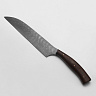 Кухонный нож "Повар-9" (Дамасская сталь, Венге, Цельнометаллический) 1