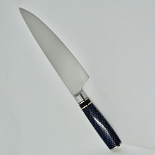 Шеф нож "Соты" кухонный поварской (Сталь VG-10, Рукоять - Cтеклотекстолит G10)