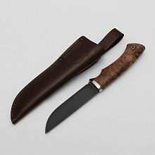 Нож Клык (Сталь К390, Карельская берёза)