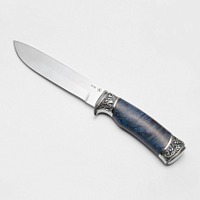 Нож Клык (M390, Карельская береза, Мельхиор)