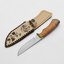 Нож Пластун (65Х13, Береста, Гравировка)