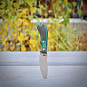 Шейный нож Оберег (N690, Микарта, насечка, ножны -кайдекс) 3