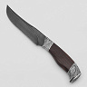 Нож Трофейная охота-2 ( Дамасская сталь, Дерево, Белый металл) 1