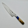 Нож Шеф кухонный поварской TWB-D5 (Сталь VG-10, Рукоять - Стабилизированный березовый сувель, акрил) 1