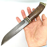 Нож Путник (Дамасская сталь, Стаб. карельская береза) 4