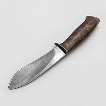Нож Универсальный (Булат, Гарда Дамасская сталь, Кап. Ореха)