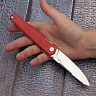 Складной нож PIKE RED с красной рукояткой от MR.BLADE из стали D2 5