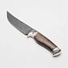 Нож Верный-2 (Дамасская сталь, Орех, Белый металл) 1