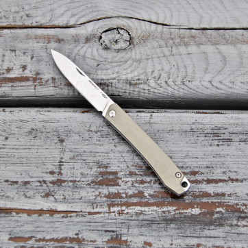 Складной нож RESPECT (Сталь Х105 TAN SATIN, G10)