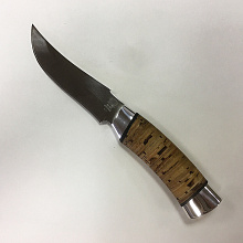 Нож разделочный, шкуросъёмный «Башкорт» Н27 (Сталь ЭИ-107, рукоять: береста)