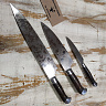 Набор кухонных ножей из стали D2 (D2, Венге- рукоять, Цельнометаллические) 4