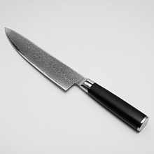Нож Шеф TG-D7 (Сталь: обкладки нержавеющий дамаск, центр VG10, рукоять G10)