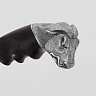 Нож на подставке Буйвол ( Дамасская сталь, Дерево, Белый металл) 4