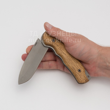 Нож складной ИРБИС с фиксатором (95х18, Орех)