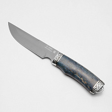 Нож Золотоискатель (К390, Карельская береза,Мельхиор)
