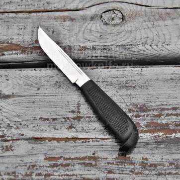 Нож Финка 043 в ножнах ( 95Х18, Резинопластик чёрный)