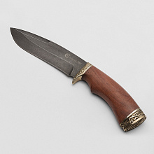 Нож Скиф (ХВ5-Алмазная сталь, Дерево, Мельхиор)