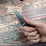 Нож "Джим" (N690, микарта, насечка, ножны - кайдекс) 4