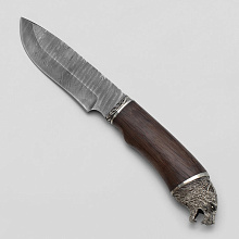 Нож Волк (Дамасская сталь, Венге. Литье)