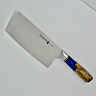 Нож Тесак Цайдао кухонный поварской (Сталь VG-10, Рукоять - Стабилизированный березовый сувель, акрил) 1