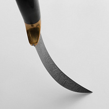 Филейный нож № 1 (Дамасская сталь, Граб, Латунь)